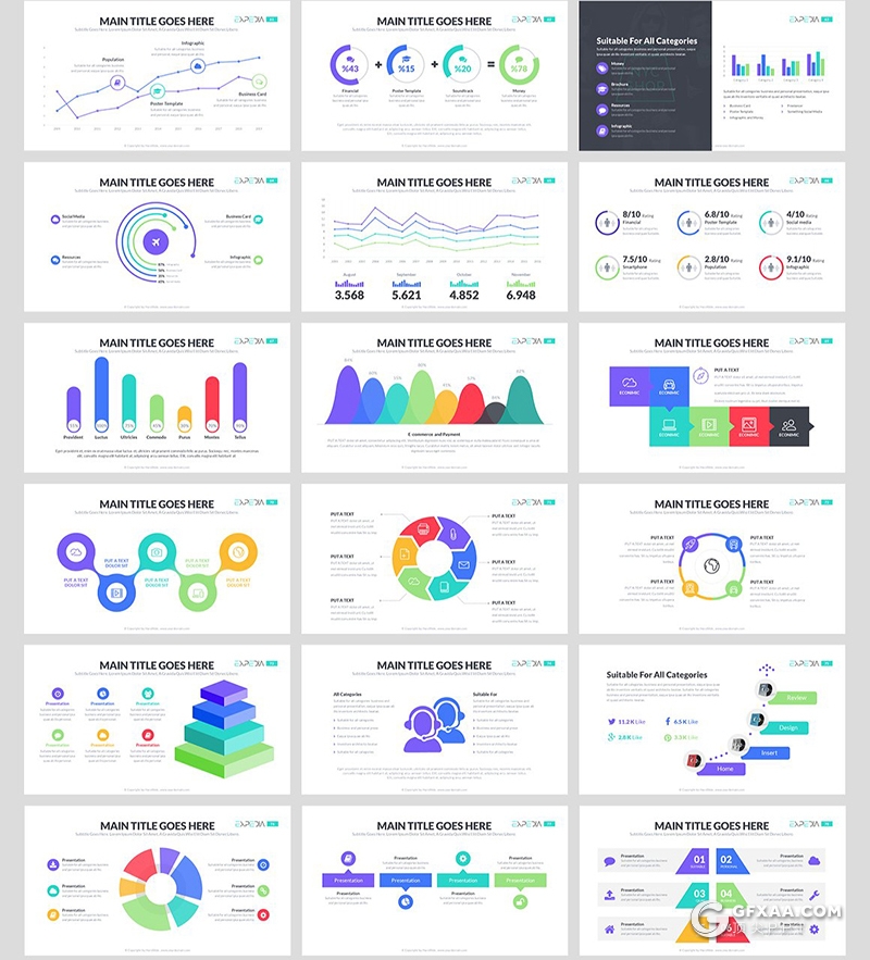 100页国外高端创意ppt模板项目规划商业计划工作总结汇报PPT模板 - 顶尖PPT