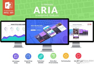 102页彩色国外项目展示产品发布展示工作汇报项目规划通用ppt模板 - 顶尖PPT