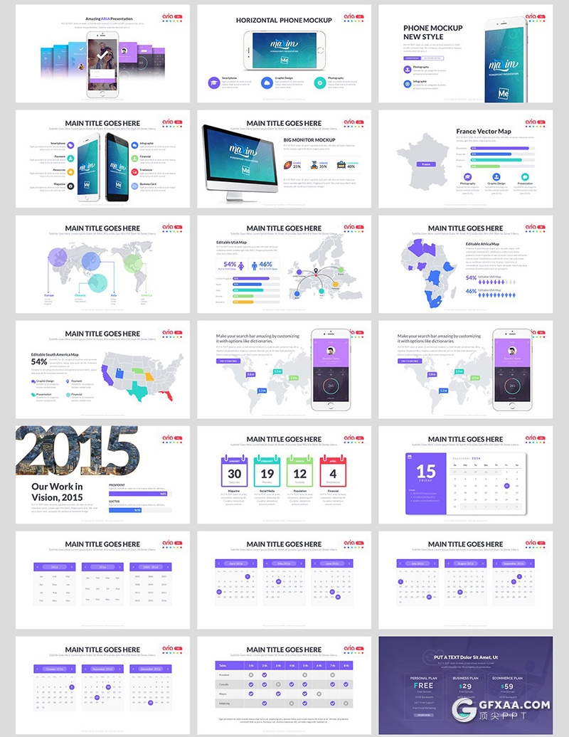 102页彩色国外项目展示产品发布展示工作汇报项目规划通用ppt模板 - 顶尖PPT