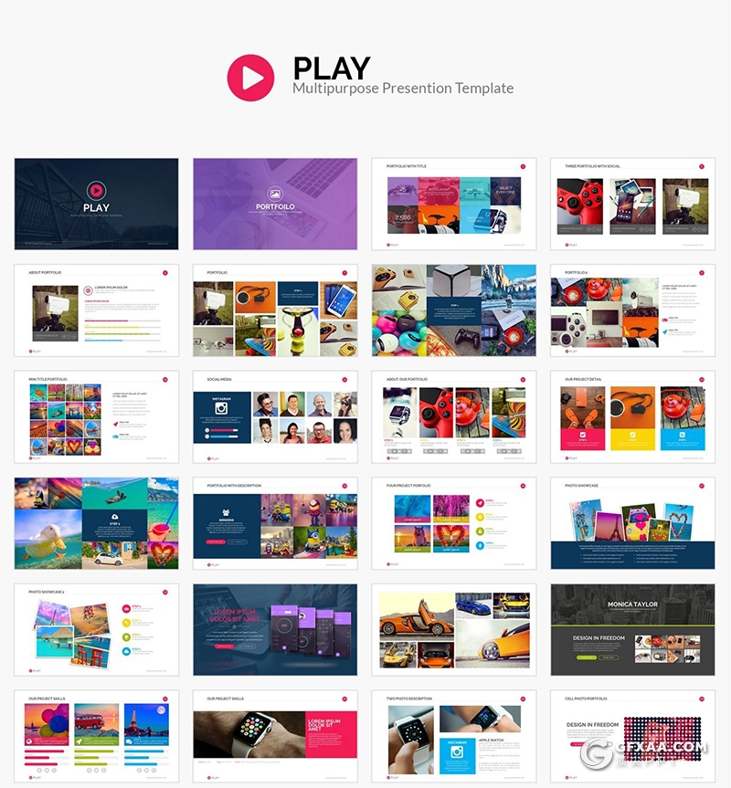 347页创意商务欧美ppt模板企业介绍作品展示工作汇报总结通用PPT国外模板 - 顶尖PPT