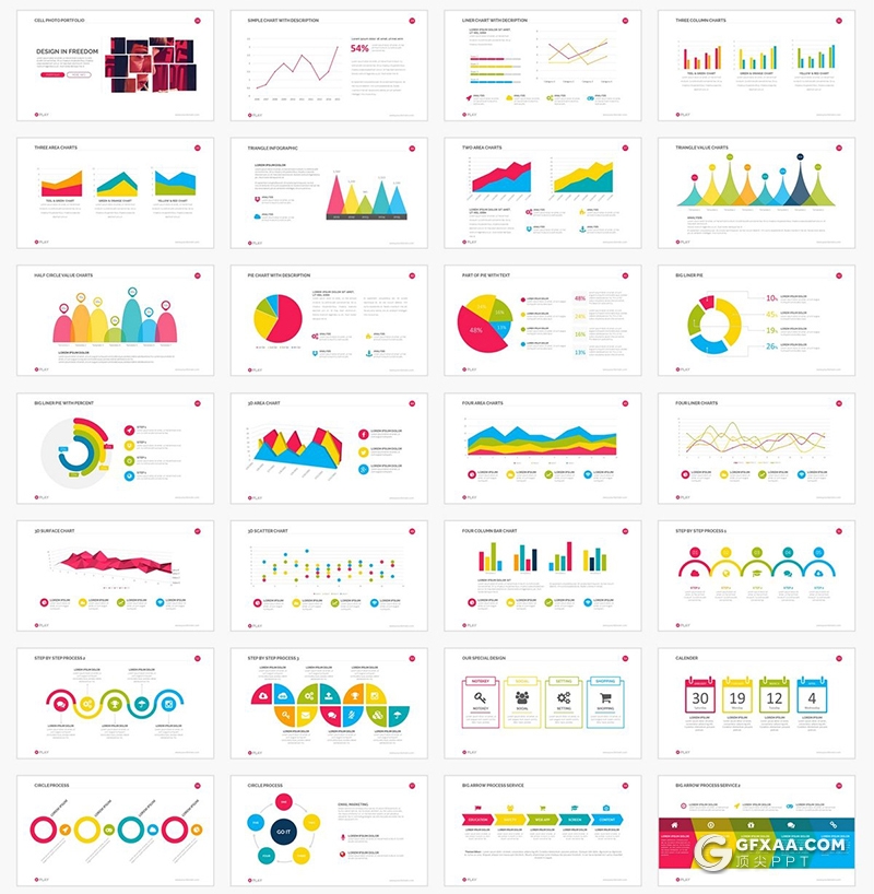 347页创意商务欧美ppt模板企业介绍作品展示工作汇报总结通用PPT国外模板 - 顶尖PPT