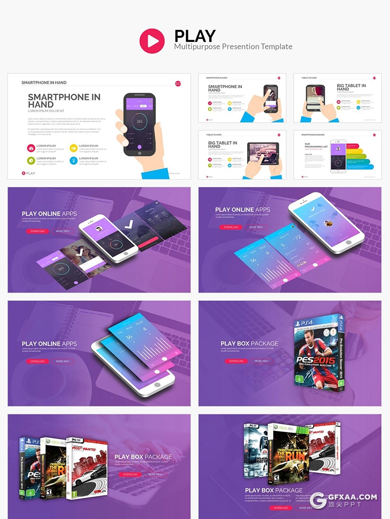 347页创意商务欧美ppt模板企业介绍作品展示工作汇报总结通用PPT国外模板 - 顶尖PPT