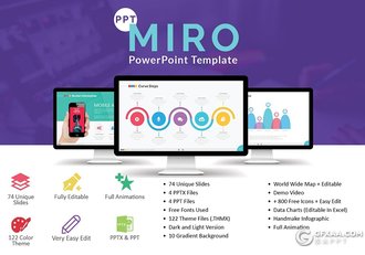 74页创意彩色风格ppt模板企业项目报告工作工作创意图形ppt模板 - 顶尖PPT