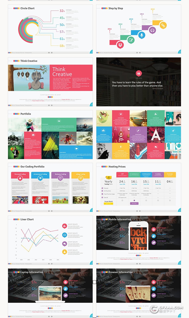 74页创意彩色风格ppt模板企业项目报告工作工作创意图形ppt模板 - 顶尖PPT