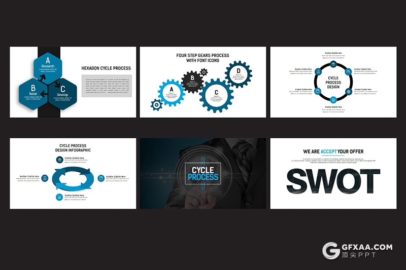 112页蓝色国际商务keynote模板企业团队公司宣传介绍keynote模板 - 顶尖PPT