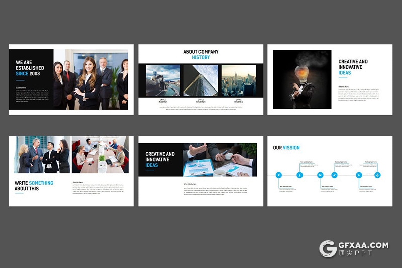 112页蓝色国际商务keynote模板企业团队公司宣传介绍keynote模板 - 顶尖PPT