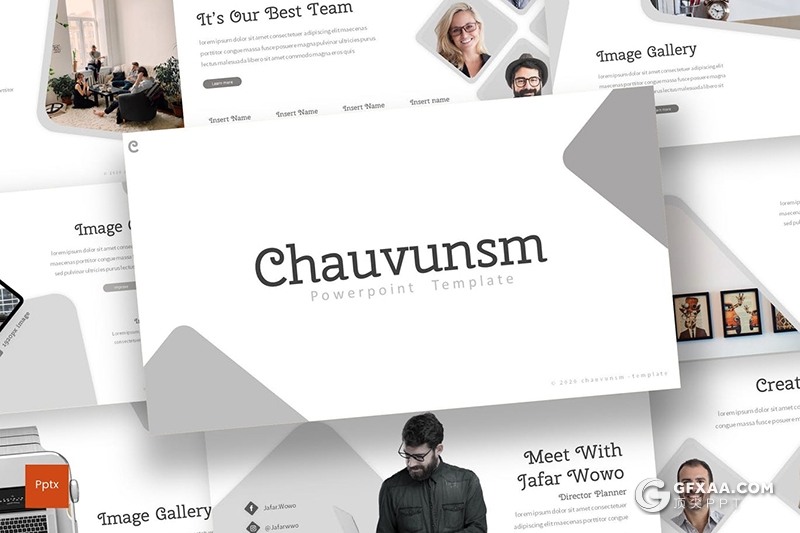 30页国外简约风格企业介绍工作介绍多用途PPT模板5种主题配色 - 顶尖PPT