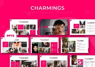 30页国外时尚街拍流行杂志风格PPT模板5种主题配色 - 顶尖PPT