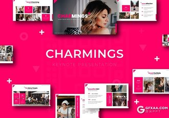 30页国外时尚街拍流行杂志风格keynote模板5种主题配色 - 顶尖PPT