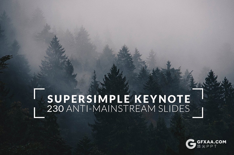 230页国外简约时尚模特写真服装展示keynote模板国外简约好看的keynote模板 - 顶尖PPT