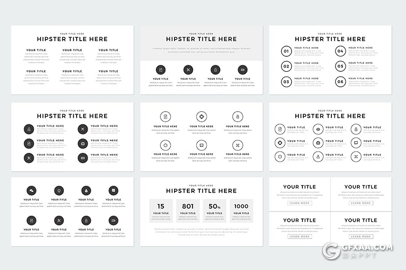 230页国外简约时尚模特写真服装展示keynote模板国外简约好看的keynote模板 - 顶尖PPT