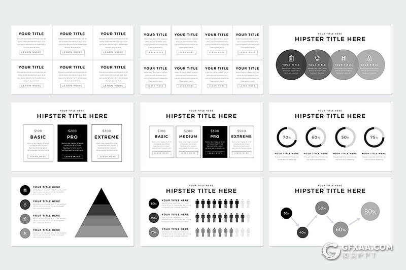 230页国外简约时尚模特写真服装展示keynote模板国外简约好看的keynote模板 - 顶尖PPT