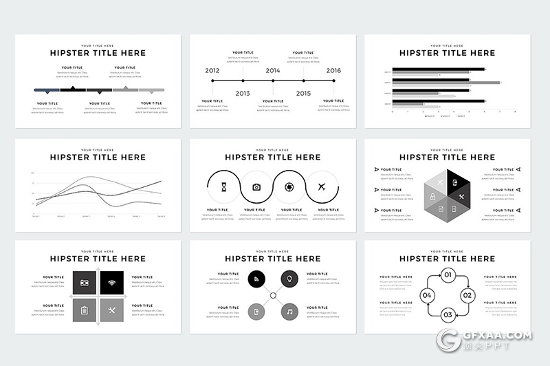 230页国外简约时尚模特写真服装展示keynote模板国外简约好看的keynote模板 - 顶尖PPT