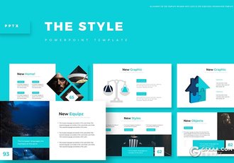 30页欧美简约风格项目展示工作报告通用PPT模板5种主题配色 - 顶尖PPT