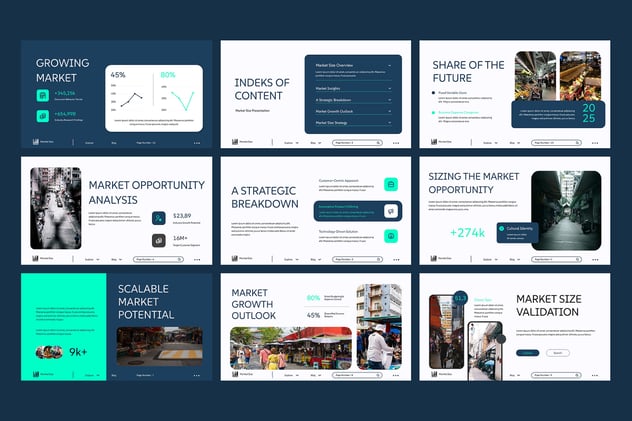 目标市场规模容量分析调研报告PPT模板 - 顶尖PPT