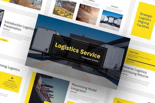 物流服务行业PPT模板 - 顶尖PPT