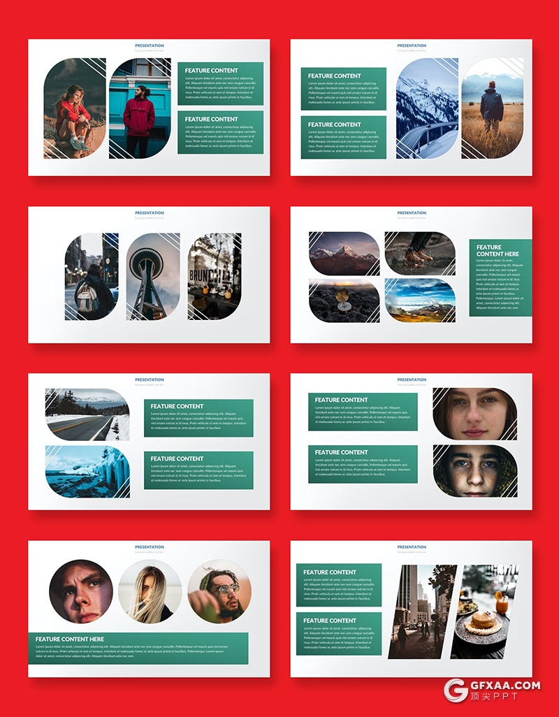 35页创意图形设计团队人员介绍多用途PPT模板 - 顶尖PPT