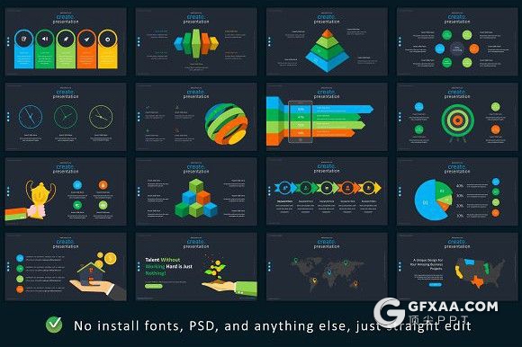89页彩色漂亮国外项目展示业务合作工作规划数据分析多用途PPT模板 - 顶尖PPT