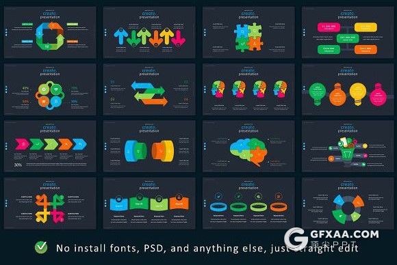 89页彩色漂亮国外项目展示业务合作工作规划数据分析多用途PPT模板 - 顶尖PPT