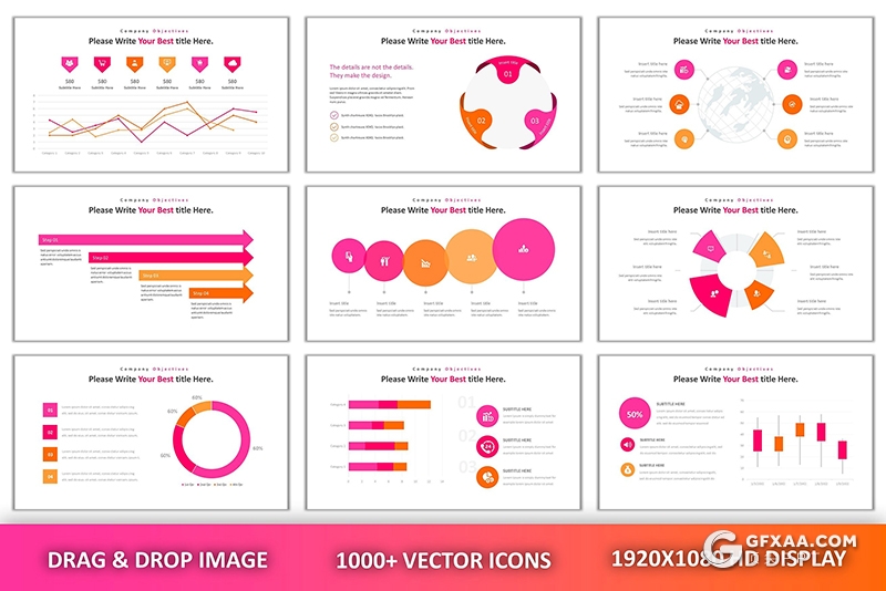 94页粉红色创意版式设计国外时尚流行商务通用PPT模板 - 顶尖PPT