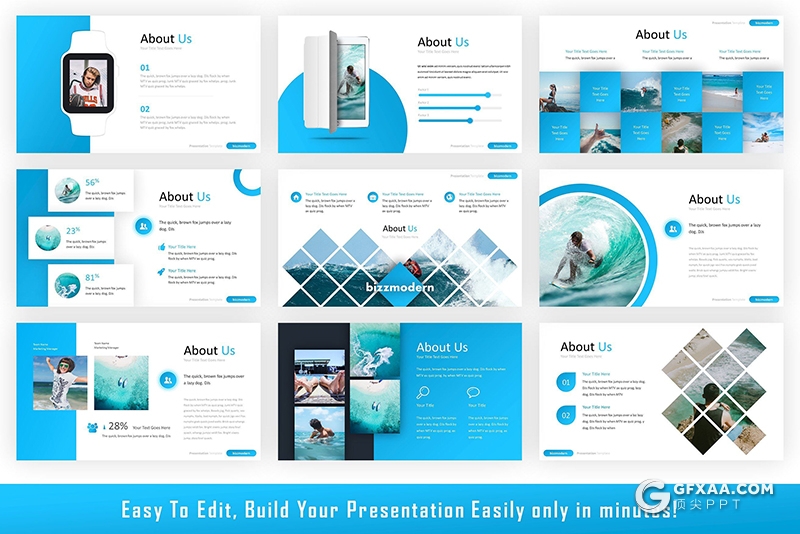 67页蓝色商务团队企业介绍项目规划产业布局介绍ppt模板 - 顶尖PPT