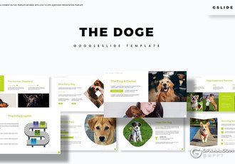 30页扁平化设计风格宠物介绍宠物店促销Google slides模板5种主题配色 - 顶尖PPT