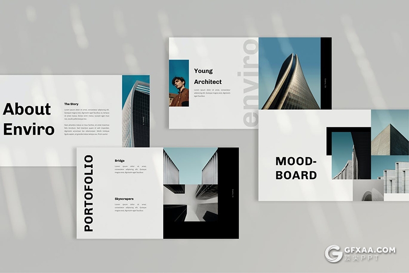 35页简约时尚风格大图片大标题设计ppt模板 - 顶尖PPT