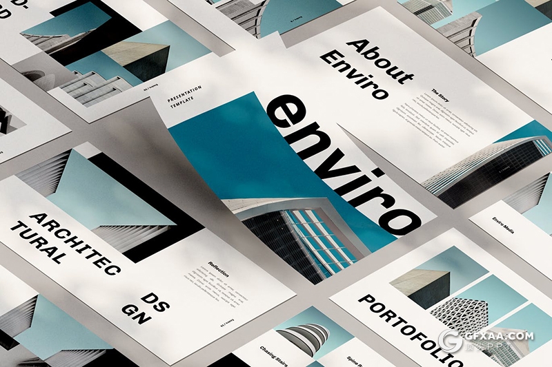 35页简约时尚风格大图片大标题设计ppt模板 - 顶尖PPT