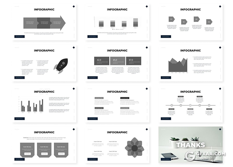 30页小清新文艺风格品牌宣传策划PPT模板5种配色 - 顶尖PPT