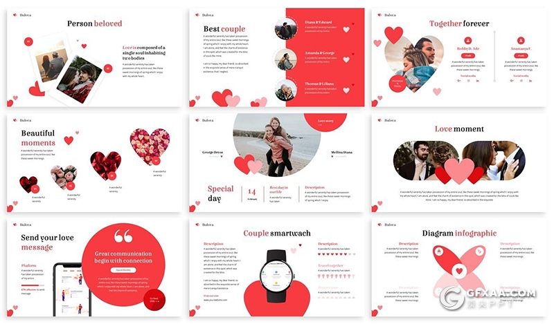 30页情人节婚礼活动策划浪漫主题PPT模板 - 顶尖PPT