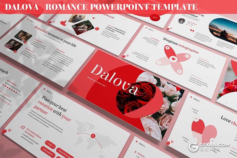 30页情人节婚礼活动策划浪漫主题PPT模板 - 顶尖PPT