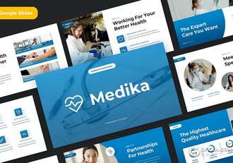 30页蓝色医学医疗研究医学项目报告主题Google slides模板 - 顶尖PPT