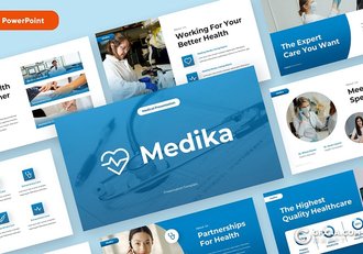 30页蓝色医学医疗研究医学项目报告主题PPT模板 - 顶尖PPT