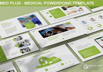 30医学研究主题ppt卡通医学人物插画医疗机构医学主题ppt模板5种主题配色2种尺寸 - 顶尖PPT