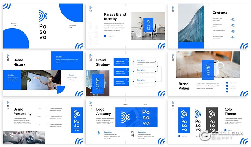 30页创意设计公司logo品牌项目提案展示PPT模板2种尺寸 - 顶尖PPT