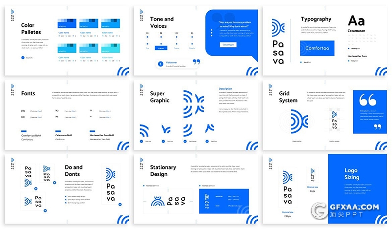 30页创意设计公司logo品牌项目提案展示PPT模板2种尺寸 - 顶尖PPT