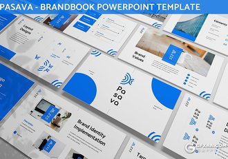 30页创意设计公司logo品牌项目提案展示PPT模板2种尺寸 - 顶尖PPT