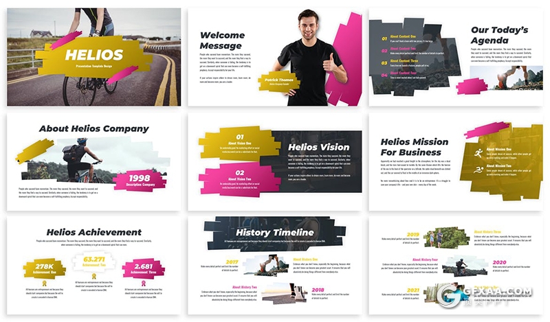 30页户外锻炼培训户外运动主题PPT模板 - 顶尖PPT