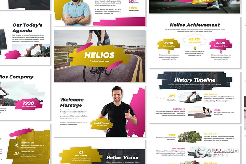 30页户外锻炼培训户外运动主题PPT模板 - 顶尖PPT