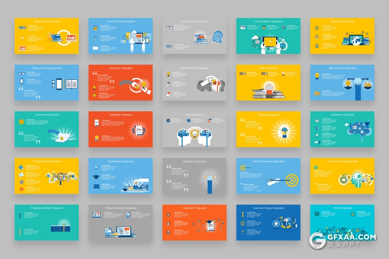 204页超强创意插画PPT模板可编辑卡通人物网络科技概念场景工程建筑图形图标ppt插画模板 - 顶尖PPT