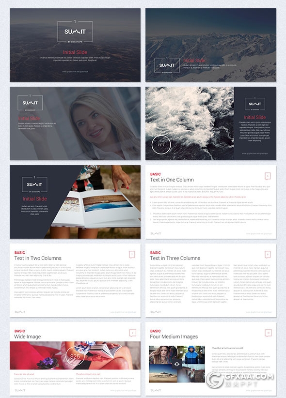 100页欧美高端商务风格ppt模板 - 顶尖PPT