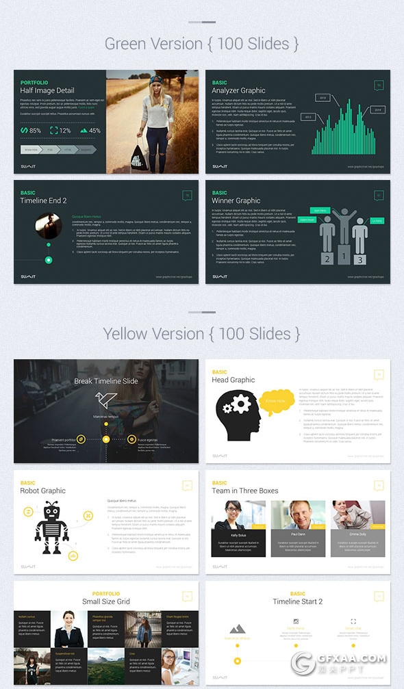 100页欧美高端商务风格ppt模板 - 顶尖PPT