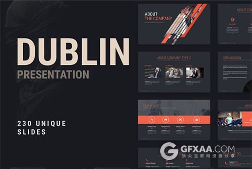 253页红色图形图表大气稳重PPT商务模板 - 顶尖PPT