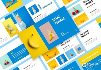 40页创意作品展示水果展示PPT模板 - 顶尖PPT