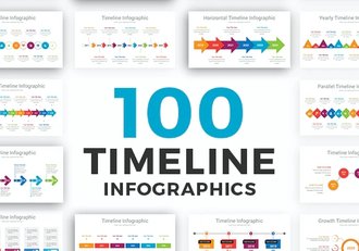 100页创意时间轴PPT模板 - 顶尖PPT