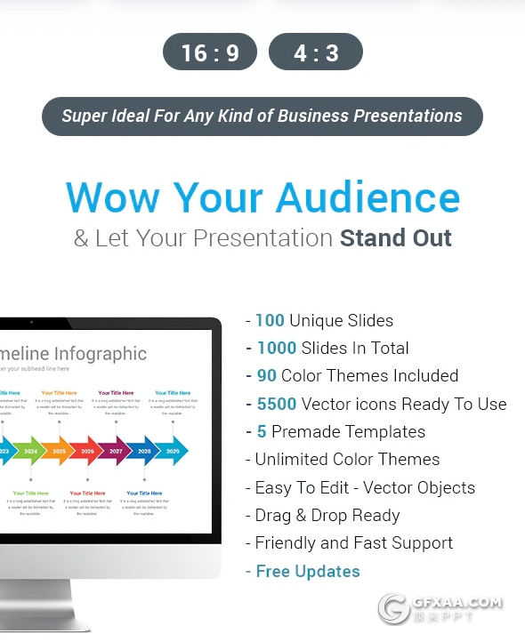 100页创意时间轴PPT模板 - 顶尖PPT