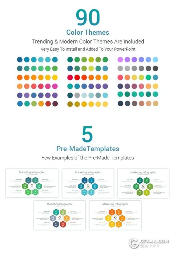 100页彩色创意金字塔锥形3d金字塔PPT图形素材模板 - 顶尖PPT