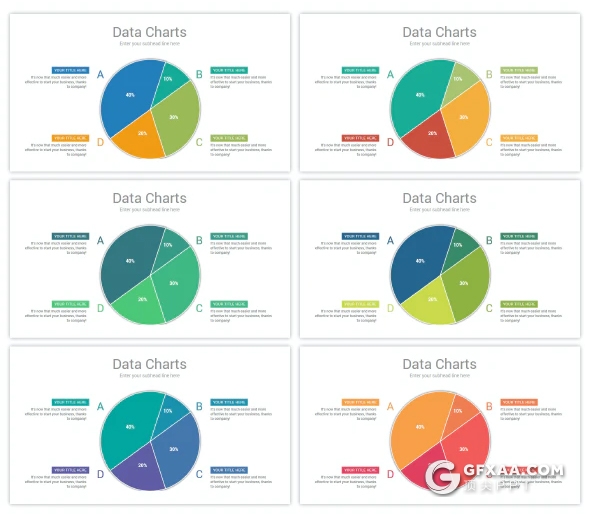 42页智能excel数据图形美化ppt条形图柱形图圆饼数据图PPT模板 - 顶尖PPT