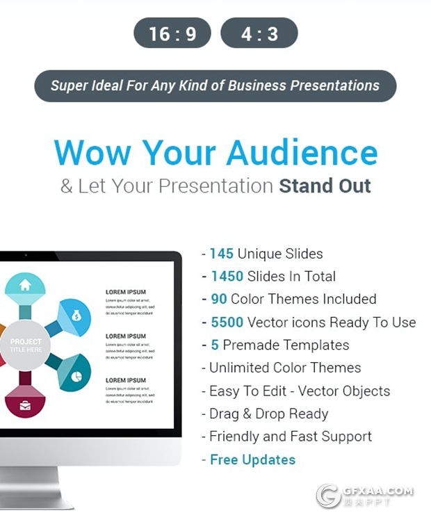 145页国外色彩圆形循环图过程图要点图形PPT模板 - 顶尖PPT