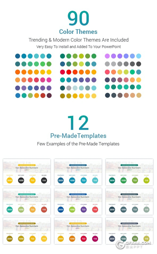 50页橙色扁平化建筑工程施工建筑项目展示PPT模板 - 顶尖PPT